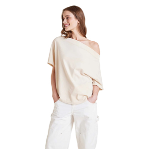Camiseta de Manga Larga para Mujer, Estilo Y2K, Casual, Ecológica, Transpirable, Antiarrugas, Jersey Sólido, Bordado a Máquina, Verano - Product Image 1