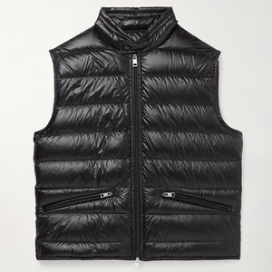 Gilet matelassé léger et chaud pour homme, noir, sans manches, alternative au duvet, fabrication sur mesure, vente en gros usine - Product Image 5