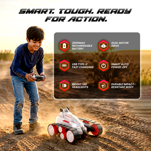 Mirana Tankster 360° Rotating <b>Remote</b> <b>Control</b> Stunt RC Car for Kids | <b>Remote</b> & App Controlled <b>Toy</b> Vehicle | Dual Track High Speed - Product Image 5