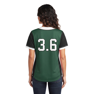Women's Baseball Jersey Short Sleeve Women's Baseball Jersey Button Up Women's Baseball Jersey OEM Sports - Product Image 2
