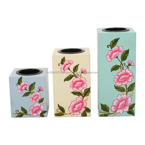 Portavelas Ecológico de Incrustaciones de Hueso de Primera Calidad para Decoración Navideña del Hogar, Hecho a Mano con Opciones Personalizables - Product Image 3