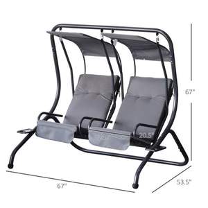 Columpio de patio gris, - Product Image 5