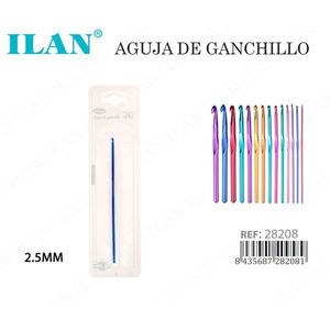 Uncinetto Ilan 2.5mm in Alluminio, Strumento per Lavoro a Maglia - Product Image 3