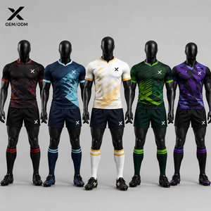 Ensemble de maillot de rugby pour hommes X Sports City, sublimé, 100% polyester, col en V, sans manches, respirant, évacuant l'humidité, toutes saisons - Product Image 1