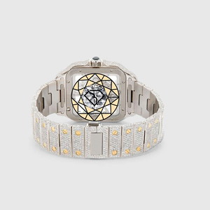 New Arrival Luxury Lab Diamond Quartz <b>Watch</b> Hip Hop Style 20mm Glass Band Square <b>Case</b> for Gifts Parties & Occasions - Product Image 5
