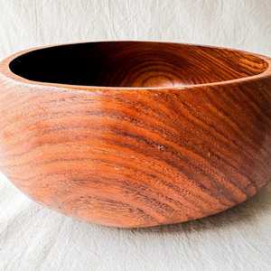 Bol en bois pour la maison, petit bol de service en bois de hêtre, bols à salade et à riz - Product Image 4