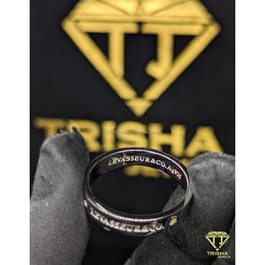Elegante anillo de boda con diamante moissanita VVS, elaborado en plata de ley 925, joyería fina de Trisha Jewels - Product Image 5