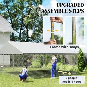 Cuccia e Gabbia per Cani da Esterno in Argento, Casette e Mobili per Animali Domestici - Product Image 2