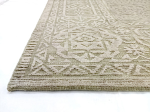 Alfombra Kilim de Patrón Floral Transicional, Rectangular, de Lana/Algodón, Anudada a Mano, para Oración, Ejercicio, Sala de Estar - Product Image 3