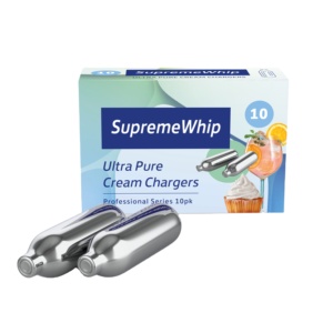 Vente chaude sur Top Notch Qualité Certifié CE Décoration De Gâteau Dessert Outil 8.2g SupremeWhip 10 Pack Chargeur De Crème Fouettée - Product Image 1