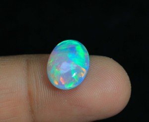 Magnifique opale éthiopienne cabochon Welo, opale brillante arc-en-ciel, forme ovale, pierre pour la création de bijoux - Product Image 6
