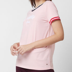 Camisetas de Verano Casuales de Algodón con Cuello Redondo, Manga Corta, de Alta Calidad, para Gimnasio, Ropa de Verano para Mujer, Camiseta con Bordado - Product Image 2