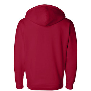 เสื้อฮู้ดดี้ผ้าฟลีซคอตตอนสีพื้นสำหรับฤดูหนาว ระบายอากาศได้ดี มีซิปและกระเป๋าข้าง พร้อมป้ายแบรนด์ส่วนตัวสำหรับผู้ชาย - Product Image 6