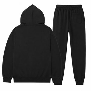 Custom Men's <b>Zip</b> Up <b>Hoodie</b> and Jogger Tracksuit Set Wholesale Men's <b>Full</b> <b>Zip</b> <b>Hoodie</b> Tracksuit with Jogger Pants - Product Image 2