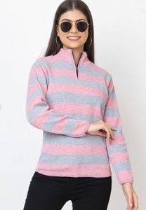 Pull d'hiver zippé à col montant, tendance et décontracté, pour usage quotidien, en promotion, par l'exportateur - Product Image 5