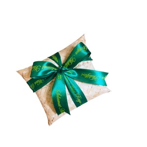 Caja de Regalo de Bambú Tejida a Mano, Estilo Sobre, Bolsa de Bambú Natural con Listones, Juego de Embalaje Sostenible Hecho a Mano de Lujo - Product Image 4