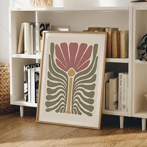 Cadre d'affiche en bois rectangulaire vertical minimaliste, impression numérique couleur, présentoir de table durable, décoration intérieure - Product Image 1