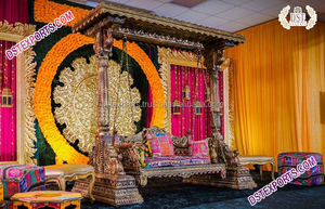 Balançoire de scène musulmane pour Mehndi, ensemble de balançoire, fonction Heena, pour scène musulmane - Product Image 5