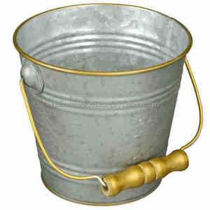 New iron bucket exporters of modern metal planters and garden buckets high demanding flower pots and planters - Product Image 1