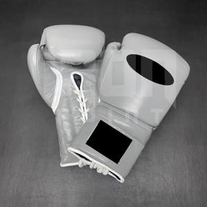 Guantes de Boxeo Profesionales Personalizables de Primera Calidad, con Cordones, de Cuero Vacuno Genuino, Acolchado Grueso de 4 Capas, para Artes Marciales - Product Image 6