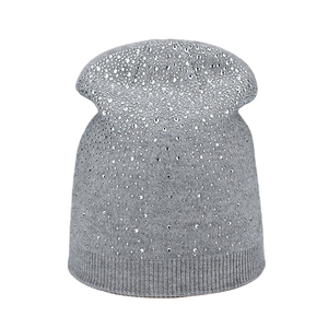 Gorro de Punto Personalizado para Mujer con Pedrería, Gorro de Invierno Cálido para Exteriores, Gorro Profesional Elegante - Product Image 4
