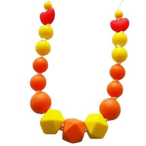 Cuentas de resina de diseño actualizado tachonadas con cuentas redondas inversas, collar, accesorios de joyería de moda para mujer - Product Image 1