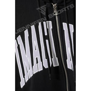 Sudadera con Capucha Unisex de Alta Calidad, con Logotipo Bordado, Cierre de Cremallera, 100% Algodón, Transpirable, Estilo Oversize, para Hombre - Product Image 2