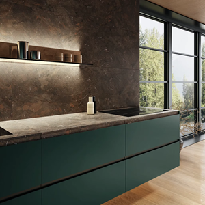 Ensemble d'armoires de cuisine en bois MDF de haute qualité, design moderne et luxueux, sur mesure, projet JY Vietnam, accessoires inclus. - Product Image 2