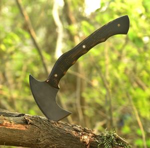 Tomahawk artisanal, manche en bois de frêne sculpté, lame pleine longueur, étui en cuir, pour la sculpture et la sculpture sur bois - Product Image 4