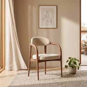 Chaise de salle à manger moderne en teck Liora de luxe avec design ergonomique et finition résistante à l'eau pour projets de restaurants haut de gamme - Product Image 5