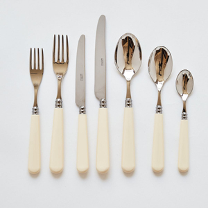 Amazing Metal Flatware Set With Green Resin Handles <b>Mirror</b> Polish Durable Cutlery for Wedding Catering Tableware Use - Product Image 4