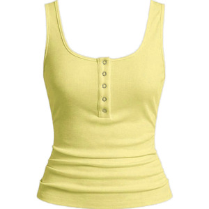 Chaleco Deportivo Transpirable de Estilo Casual y Largo para Mujer, Ropa de Yoga Personalizada, Camiseta Deportiva sin Mangas para Entrenamiento en el Gimnasio - Product Image 1