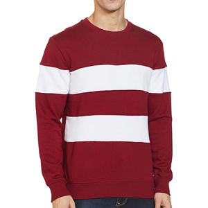 เสื้อสเวตเชิ้ตสีแดงสำหรับผู้ชาย ดีไซน์มืออาชีพ บุด้วยผ้าฝ้าย 100% ป้องกันรอยยับ สวมใส่สบายๆ ลดราคาช่วงฤดูหนาว ราคาสมเหตุสมผล - Product Image 1