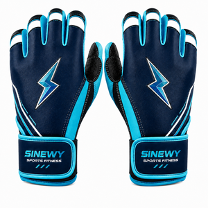 Guantes de Bateo de Béisbol para Adultos de Alta Calidad, Ligeros, Resistentes, de Cuero Deportivo, Poliéster y Algodón, con Cierre de Gancho y Bucle, Ambidiestros - Product Image 4