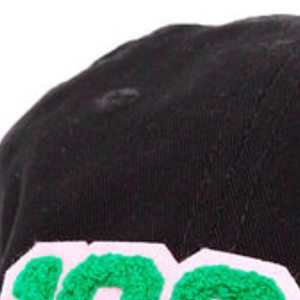 <b>Black</b> Embroidered 1908 <b>Baseball</b> <b>Cap</b> with Green Pink Lettering Patch Adjustable Back Strap Curved Visor Casual Everyday Sports - Product Image 5