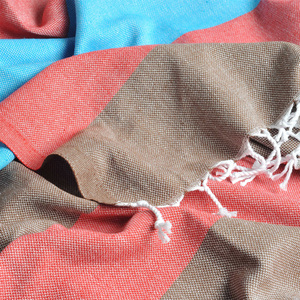 Serviettes de plage rayées écologiques personnalisées en gros, avec logo imprimé sur mesure, en coton turc, sans sable, de luxe, serviettes de bain personnalisées - Product Image 5