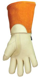 2025 15 \ "gants de protection en cuir primaire cuir de vache et caoutchouc XL taille longue manchette gants de sécurité de soudage - Product Image 3