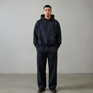 Acid Wash Streetwear Hooded Tracksuit Wholesale Branding Service Including Embroidery Printing Retail Packaging - Product Image 2