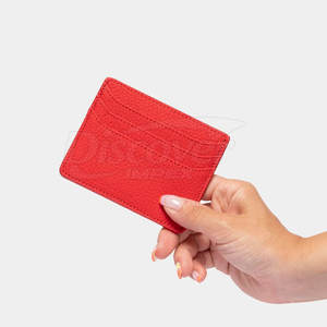 Tarjetero de Cuero a Precio de Fábrica, Color Sólido, Nuevo Diseño, Tarjetero de Cuero con Logotipo Personalizado, Empaque de Tarjetero de Cuero, MOQ Bajo - Product Image 3