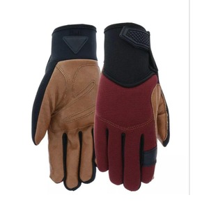 Gants de conduite unisexes en cuir de vachette robuste et réfléchissant, respirants, chauds, épais, imperméables, anti-UV, antidérapants, pour le jardinage - Product Image 1