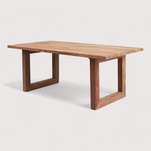 Minimalist Design Style Set of <b>Tables</b> and Chairs with Teak Wooden Frame Material for Home Furniture Decoration - Product Image 4