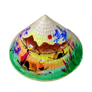 Sombrilla CASQUETTE de hierba natural hecha a mano con patrón de flores naranjas bordado a mano, ajustable, unisex, accesorio para playa y exteriores - Product Image 3