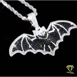 Colgante de Moissanita con Diseño de Animal Volador y Alas Anchas, Plata de Ley 925, Charm Personalizado para Collar Estilo Streetwear - Product Image 3