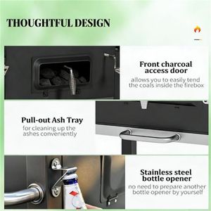 เตาบาร์บีคิวพกพาสีดำ ใช้งานง่าย พกพาสะดวก - Product Image 4