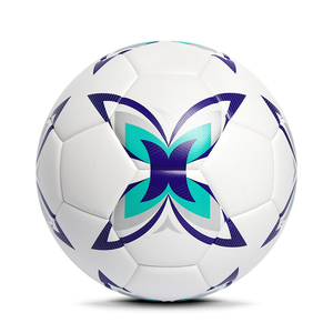 Ballon de football personnalisé avec logo, taille 5, en TPU, cuir PVC PU, cousu à la machine pour l'entraînement sportif - Product Image 5
