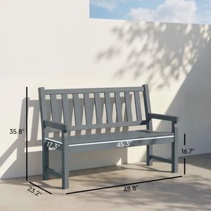 Panca da Giardino in Acciaio Inossidabile per Esterni e Soggiorno - Design Antico/Moderno - Product Image 3