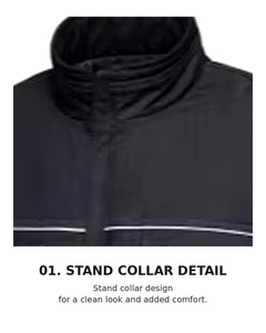 Chaqueta de Trabajo Acolchada de Mezclilla Negra para Hombre |   T-BUC TJS-301J OEM/ODM Marca Coreana - Product Image 4