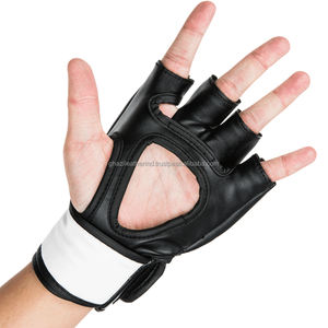 Premium Quality PU Leather Open Palm Gloves Durable PVC Material for <b>Boxing</b> MMA Kickboxing Sparring Official Sporting <b>Gear</b> - Product Image 6