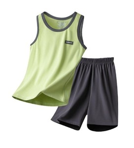 Débardeur personnalisé pour le fitness, la gym et les loisirs, en coton tricoté, sans manches, col rond, anti-boulochage, séchage rapide - Product Image 6