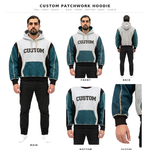 Custom Hoodie <b>Men's</b> Teal <b>Grey</b> Black <b>Fleece</b> Hooded Sweatshirt Regular Fit Casual Winter Wear 100% Cotton Breathable Eco-Friendly - Product Image 6